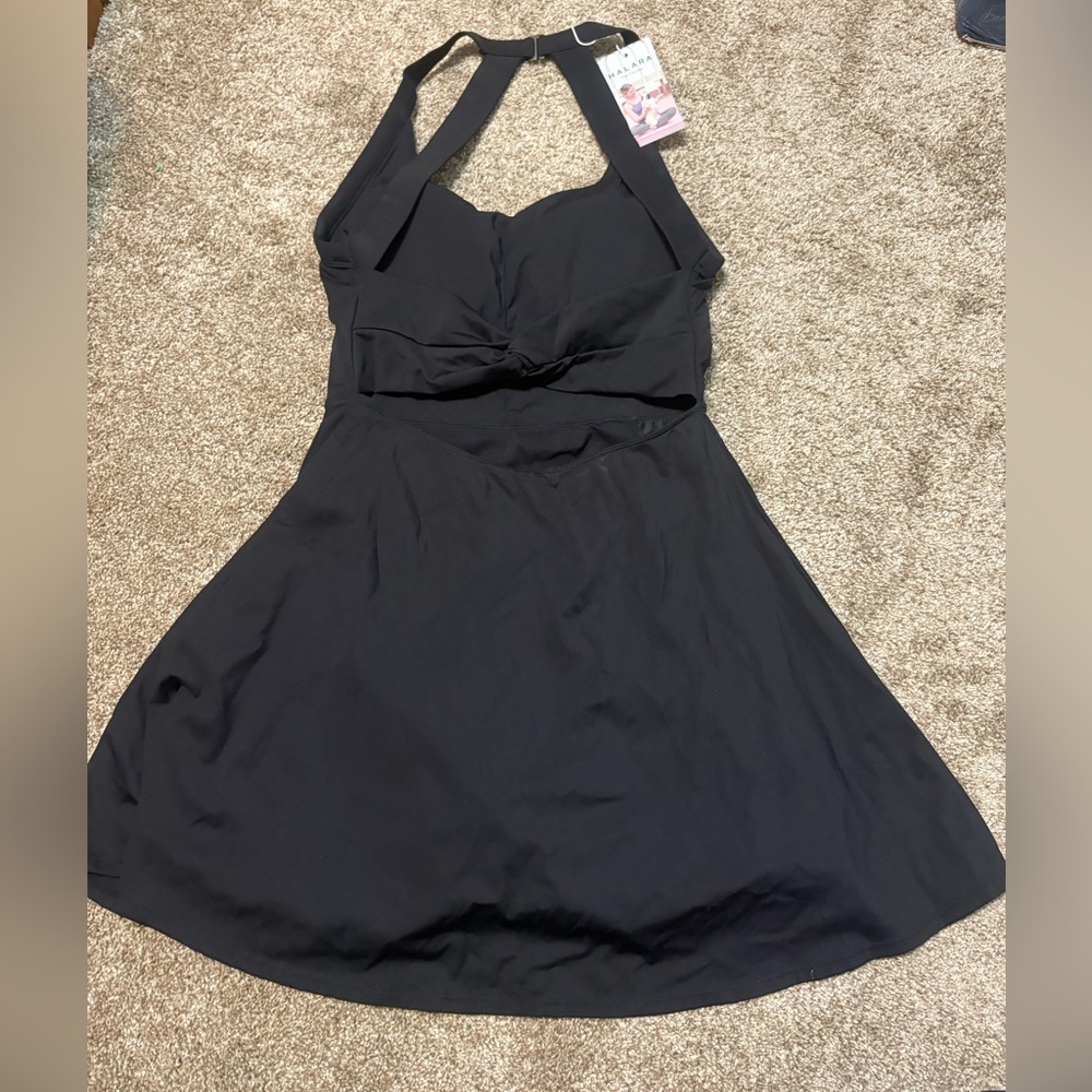 NWT Halara Backless Twisted Flare Low Support Dance Active Dress